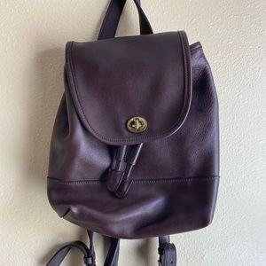 Coach Vintage Leather Backpack (Brown)